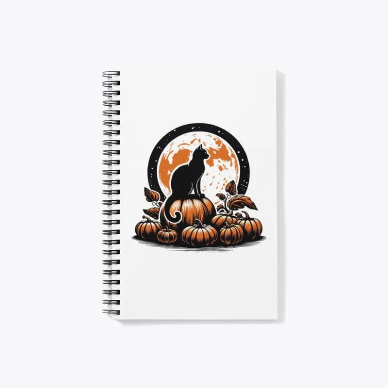 Pumpkin Vintage Cat